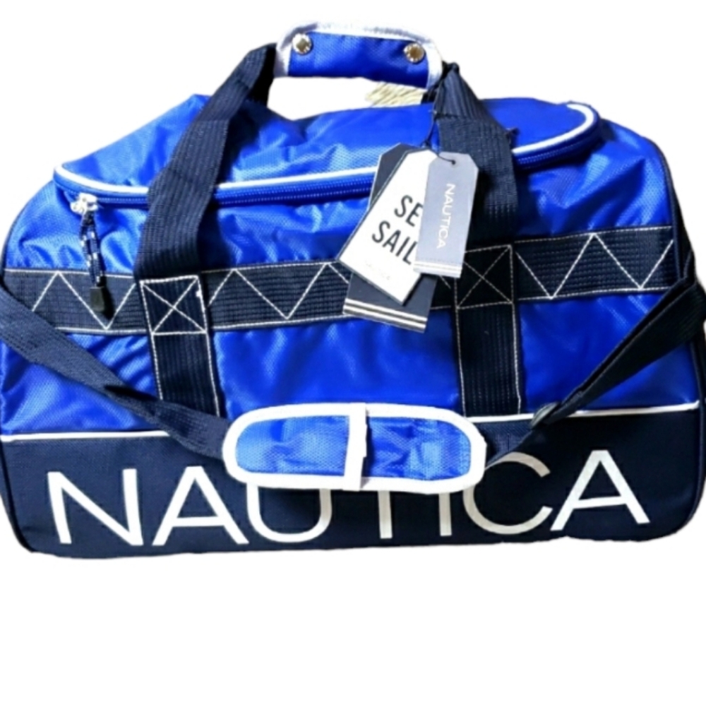 New Nautica Blue Large Duffel Bag New With Tags